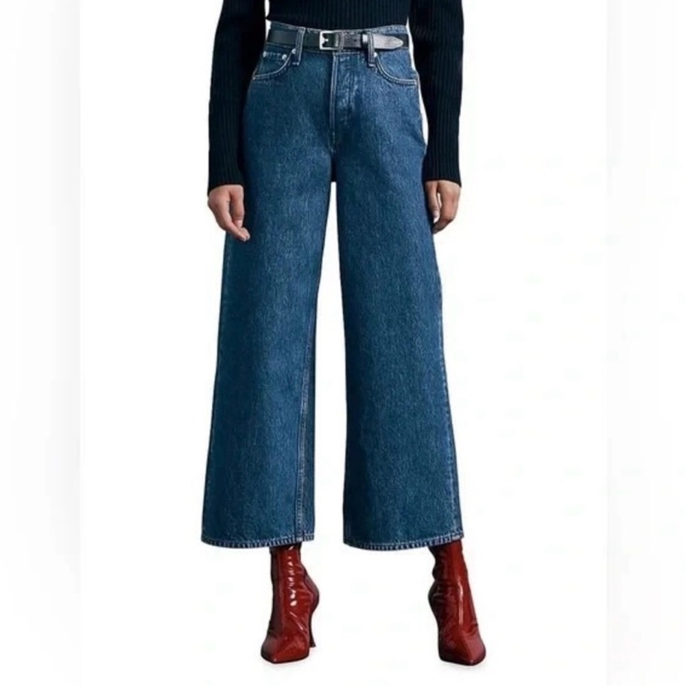 Rag & Bone Maya High Rise Ankle Wide Leg Jeans 26” inseam - Picture 2 of 5